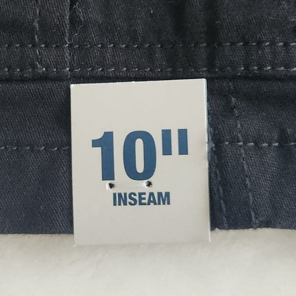 🩳 George Men’s Black Cargo Shorts – Size 44, NWT, 10” Inseam, Comfort Flex - Picture 6 of 14